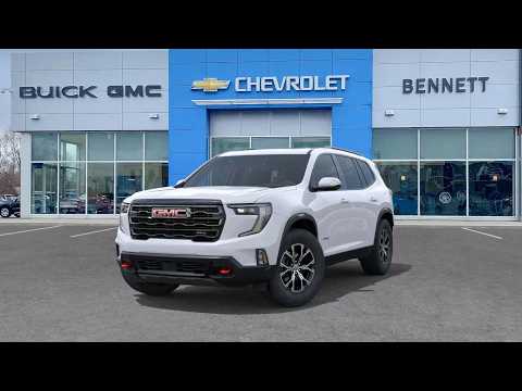 2026 GMC Acadia AWD AT4 in White for sale at Bennett Chevrolet Cadillac Buick GMC Ltd. in Cambridge, ON