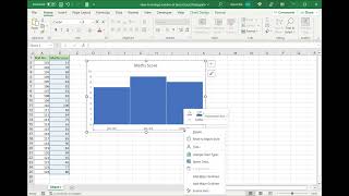 How to change the number of bins in an Excel histogram