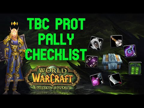 TBC Protection Paladin Checklist!