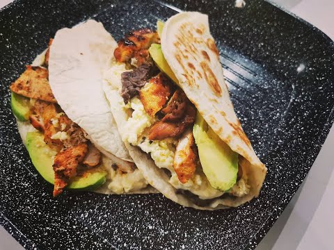 Baleadas de Pollo....#Honduras 💙 🇭🇳💙 Recetas Fáciles y deliciosas