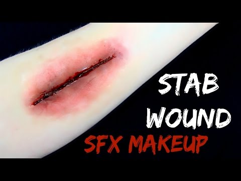 STAB WOUND SFX Makeup Tutorial | NO LATEX!! Video