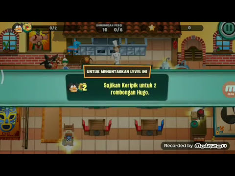 Diner dash level 122 bintang 3 - Taco Gigante