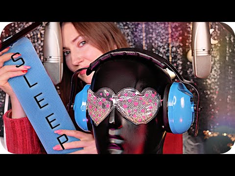 ASMR 4 X Deep Ear Attention for Sleep 💤 Lotion Massage, Scalp Scratching, Whisper, Crinkle, Brushing