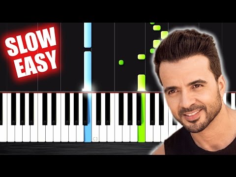 Luis Fonsi - Despacito ft. Daddy Yankee - SLOW EASY Piano Tutorial by PlutaX