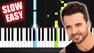 Luis Fonsi - Despacito ft. Daddy Yankee - SLOW EASY Piano Tutorial by PlutaX