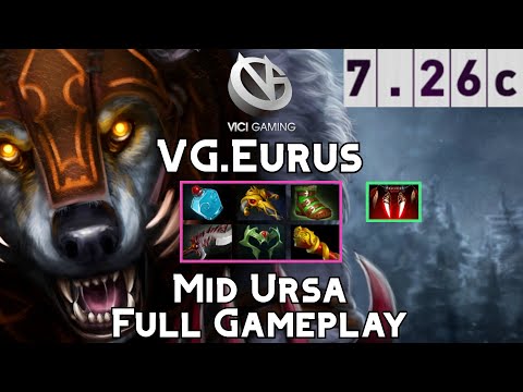 Ursa | VG.Eurus | Mid Ursa Full Gameplay | 7.26c Full Gameplay