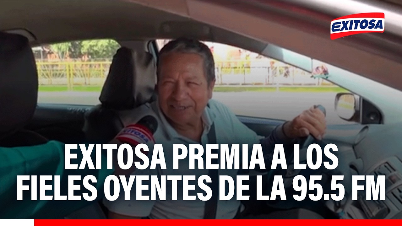 🔴🔵 ¡Atención, conductor!: Exitosa premia a los fieles oyentes de la 95.5 FM con 20 premios sorpresas