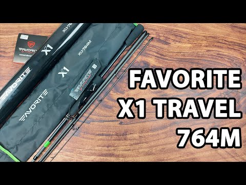  Спінінг Favorite X1 Travel 764M (2.29м, 6–24г, Ex.Fast, 4 секції) — тревел-варіант для класичного джига