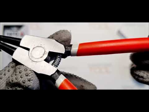 Съемник стопорных колец YATO 180 мм, загнутые, сжим для работы Съемник стопорных колец YATO 180 мм, загнутые, сжим для работы