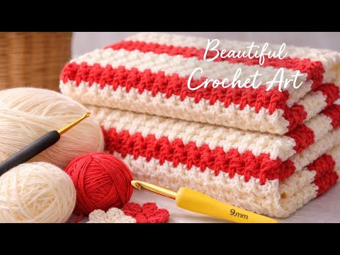 Wow! This crochet blanket pattern is so easy, it can be finished in 2 days 😍
