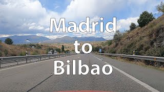 [4K] Driving from Madrid to Bilbao (ES)