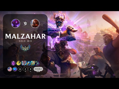 Malzahar Mid vs Gragas - NA Challenger Patch 13.9