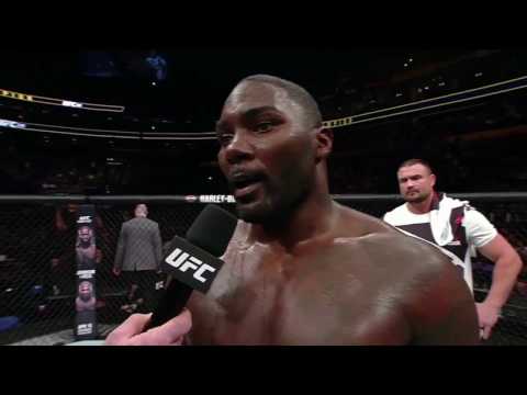 Anthony Johnson announces retirement in the UFC 210 octagon