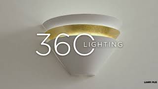 1_Watch A Video About the Misty White and Gold Leaf LED Wall Sconce