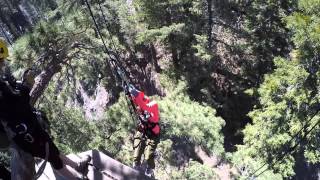 preview picture of video 'Ziplining in Wrightwood: Big Pine Zip Tours'