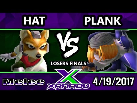 S@X 198 - Hat (Fox, Sheik) Vs. Plank (Sheik) - SSBM Losers Finals - Smash Melee