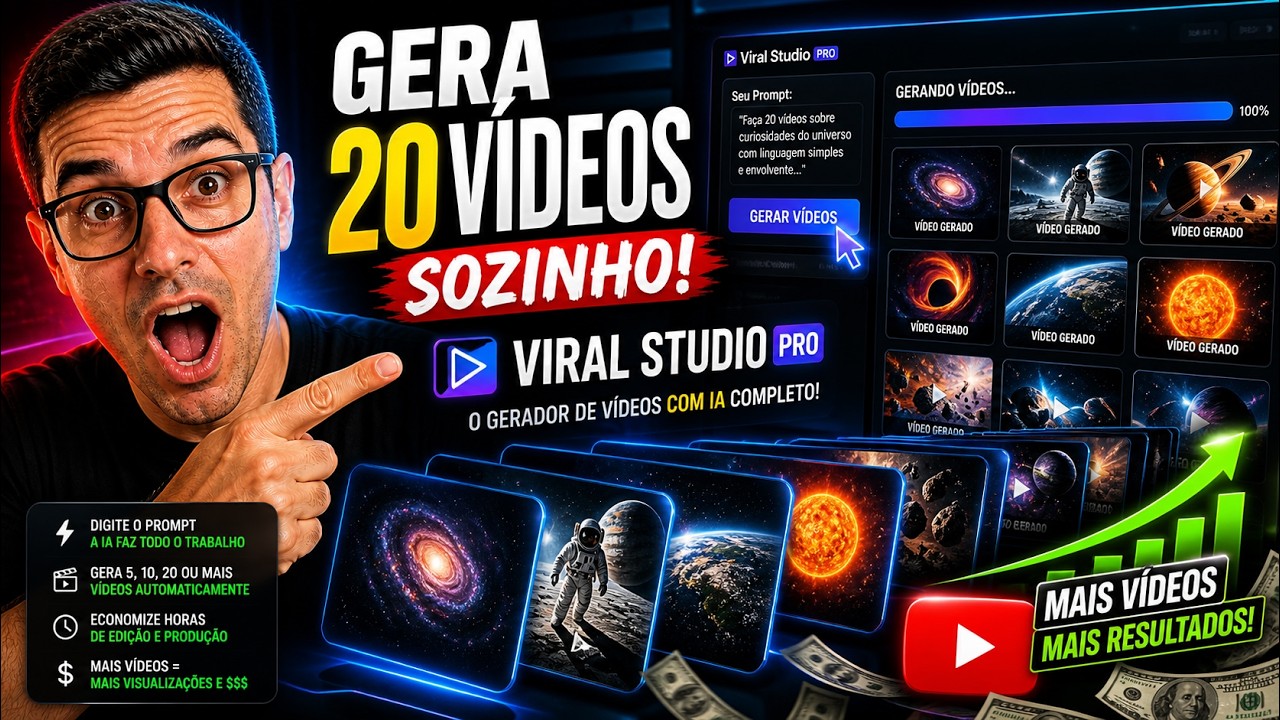 Viral Studio Pro Mass - criador de videos virais completos
