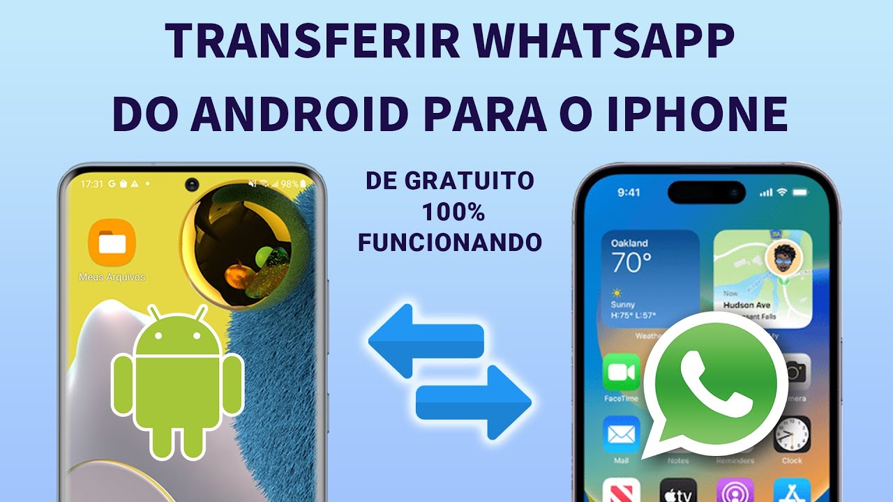 Transferir WhatsApp do Android para o iPhone 14 de gratuito