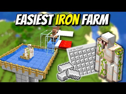 Easy Iron Farm - Minecraft 1.18 Tutorial