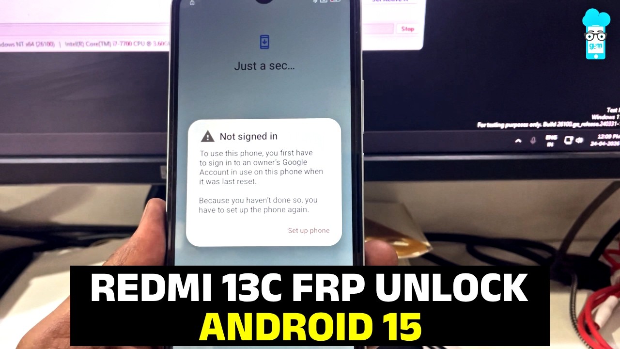 HOW TO UNLOCK FRP LOCK ON REDMI 13C | ANDROID 15 | OS VERSION 2.0.3.0 VGPINXM