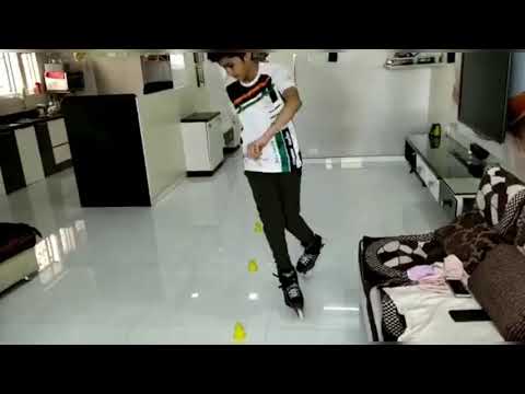 CRAZY - INLINE FREESTYLE SKATING. LEVEL-2 TRICK. SLALOM.