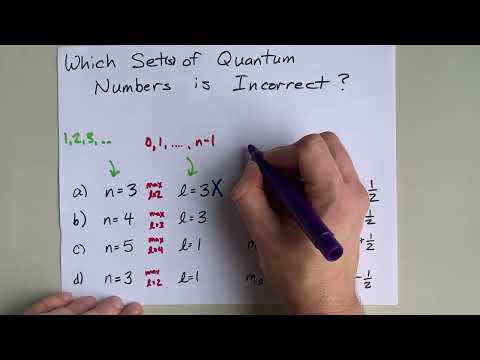 Which Set of Quantum Numbers is INCORRECT? (How to)