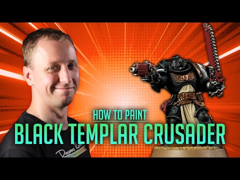 How to Paint a Black Templar Crusader Primaris Marine.