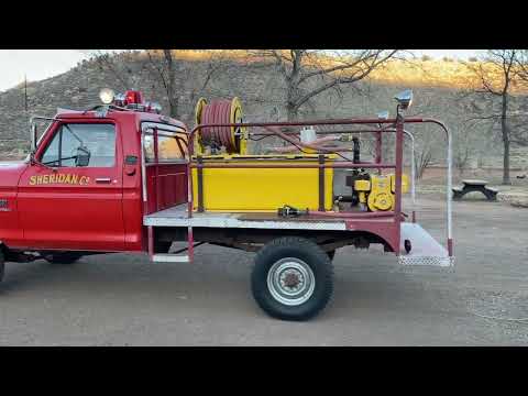 1973 Ford F-250 Custom Highboy Fire Truck