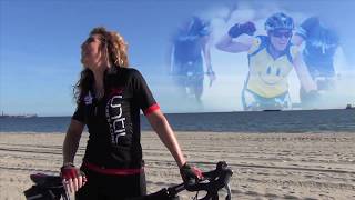 RIDING A RAINBOW by CORDAY inspired by AIDS Life Cycle Ride San Francisco to Los Angeles