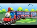 Cartoon Train - Train videos - jcb - Cars for Kids - Toys Factory - Kids Railway - Police Cartoon
