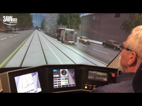 Neil Mitchell learns to drive a tram!