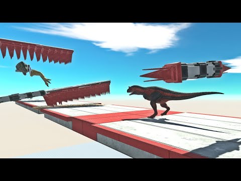 🦖 Can Dinosaurs Survive the ULTIMATE Deadly Spike Parkout Course in ARBS?