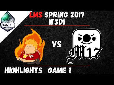 FB vs M17 Highlights Game 1 LMS Spring W3D1 2017 Fireball vs Machi Esports