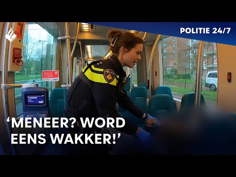 Dronken man in de tram | POLITIE 24/7