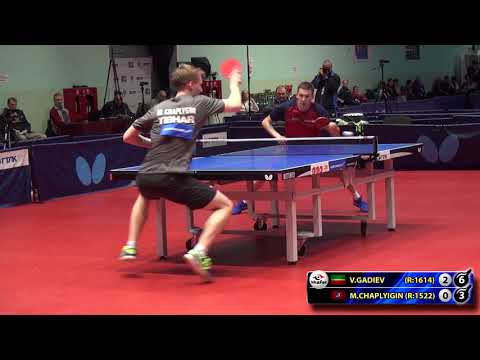 3. ГАДИЕВ - ЧАПЛЫГИН #RUSSIAN #Championships #tabletennis #настольныйтеннис