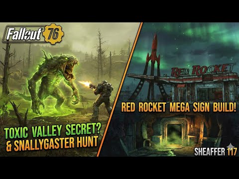 The TOXIC VALLEY Secret? ☢️ Glowing Snallygaster Hunt & Red Rocket Mega Sign Build! (Fallout 76)