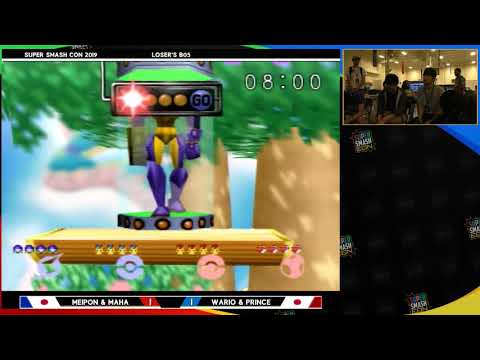Smash Con 2019 - Meipon & Maha Vs. Wario & Prince - Super Smash Bros. Losers Eighths