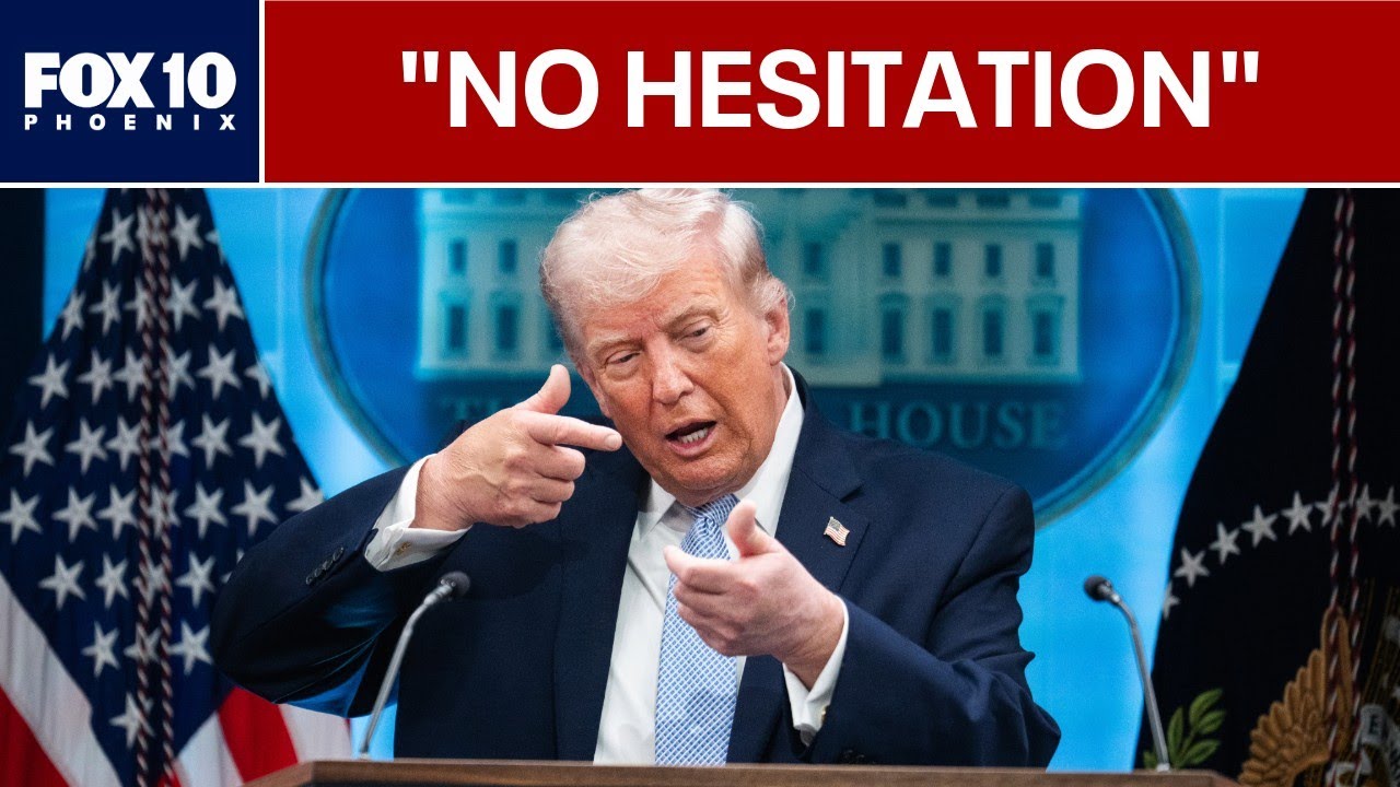 Iran war: Trump orders Navy to destroy boats putting mines in Strait of Hormuz | FOX 10 Phoenix