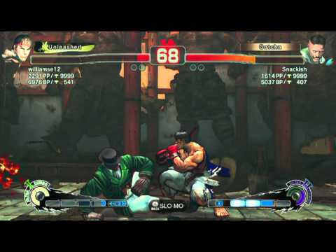 SSF4AE - williamse12 (Ryu) vs Snackish (Dudley)