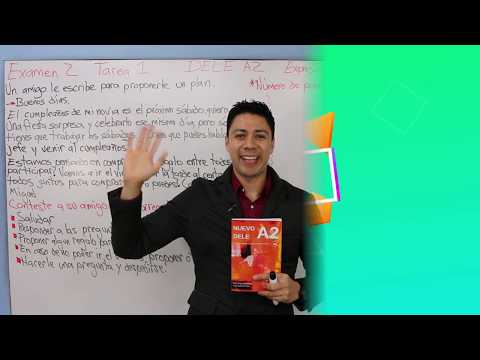 NUEVO DELE A2. PRUEBA ESCRITA. Examen 2. Tarea 1.