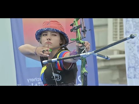 Archery: Ana Vazquez vs Valentina Acosta recurve junior women gold - World Youth Championships 2019