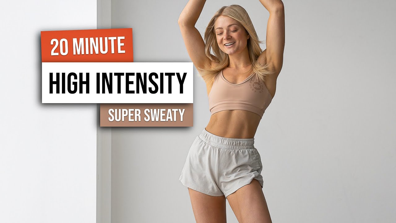 20 MIN KILLER HIIT Full Body Workout - No Equipment - No Repeat Cardio HIIT Home Workout