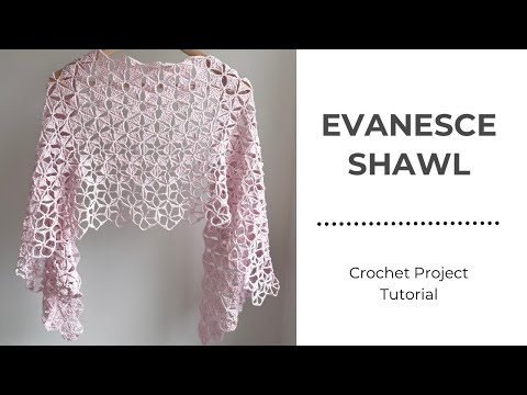 Evanesce Shawl Crochet Tutorial - Breakaway continuous motifs - no sewing