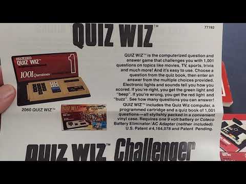 Vintage Coleco Quiz Wiz Game ThrowBack Game