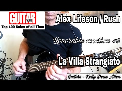 LA VILLA STRANGIATO - Rush (Alex Lifeson) Guitar cover by Kelly Dean Allen
