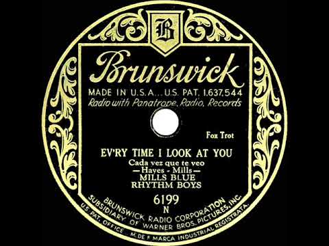 1931 Mills Blue Rhythm Band - Ev'ry Time I Look At You