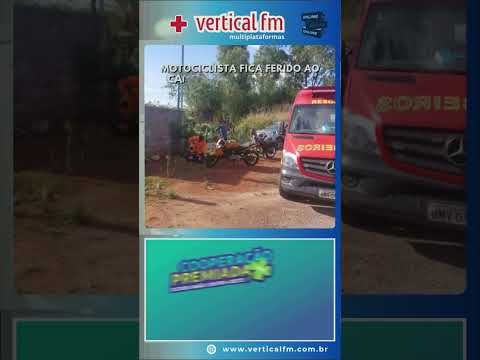 MOTOCICLISTA FICA FERIDO AO CAIR DA MOTO EM CÓRREGO FUNDO
