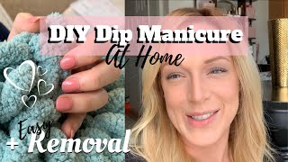 DIY Dip Nail Manicure At Home | + Removal~the easy way | Testing Lavendar Violets Kit From AMAZON