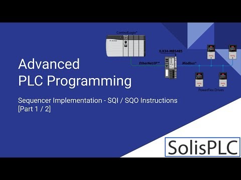 PLC Sequencer Programming - Tutorial on SQI SQO Instructions in RSLogix 5000 Ladder Logic  [Part 1]