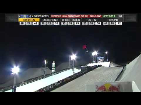 Gjermund Braaten Run 6 Snowboard Bit Air round 1 - X Games